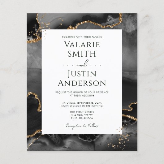 Black Agate Budget結婚の全てを一つにする (正面)