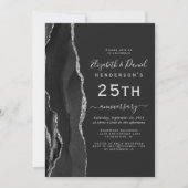Black Agate Silver 25th Anniversary 招待状 (正面)