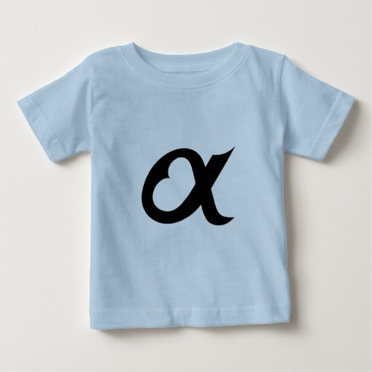black alpheart ベビーTシャツ (正面)
