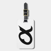 black alpheart ラゲッジタグ (正面縦)