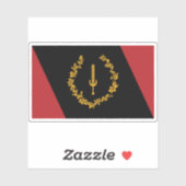 Black American Heritage Flag シール (シート)