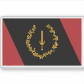 Black American Heritage Flag シール (正面)