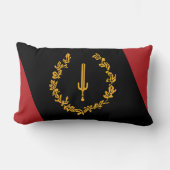 Black American Heritage Flag  ランバークッション (正面)