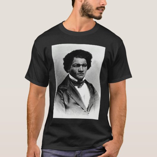 Black American History Frederick Douglass Black Hi Tシャツ (正面)