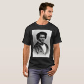 Black American History Frederick Douglass Black Hi Tシャツ (正面フル)