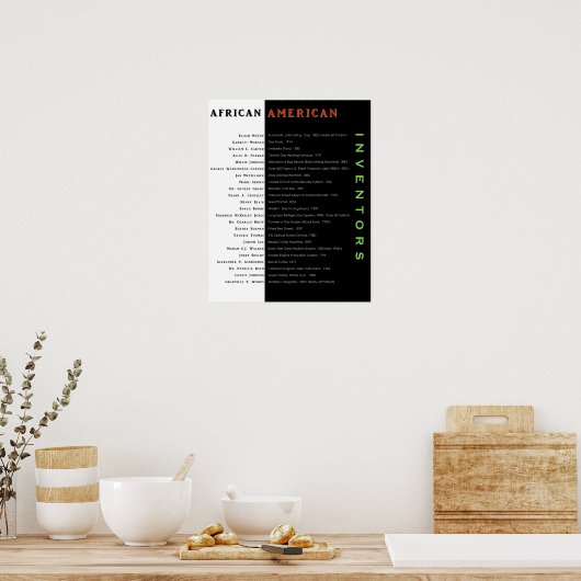 Black American Inventors Poster II ポスター (キッチン)