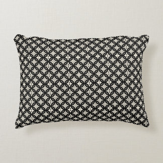 Black and Beige Accent Pillow アクセントクッション