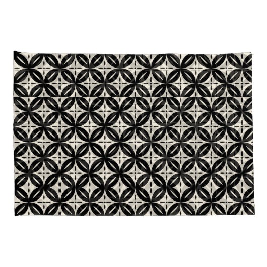 Black and Beige Pillowcase 枕カバー (裏面-右)