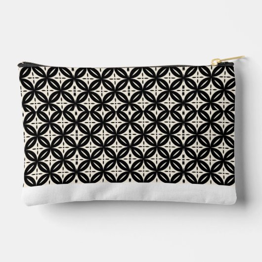 Black and Beige Small アクセサリーポーチ (裏面)