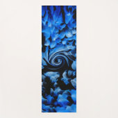 Black and Blue Fluid Abstract  ヨガマット (正面)