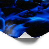 Black And Blue Glass Abstract  ポスター (コーナー)