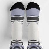 Black and blue & orange - Name Number Socks ソックス (上部)