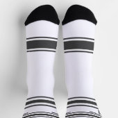 Black and blue & orange - Name Number Socks ソックス (上部)
