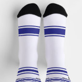 Black and blue & orange - Name Number Socks ソックス (上部)