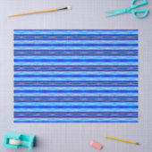 Black and Blue Painted Stripes  薄葉紙 (クラフト)