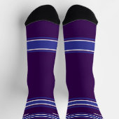 Black and Blue Sport Jersey - Name Number Socks ソックス (上部)