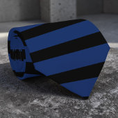 Black and Blue Stripes Pattern Necktie Tie ネクタイ