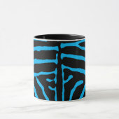 Black and Blue Zebra Print マグカップ (中央)