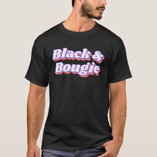 Black and Bougie Tシャツ (正面)