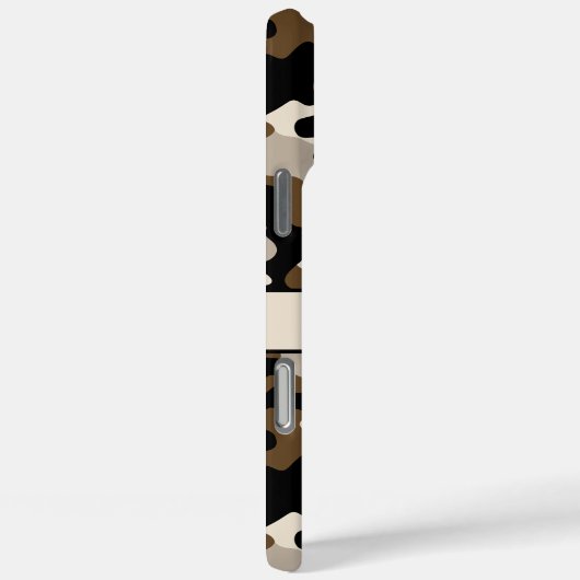 Black and Brown Camouflage Personalized Case-Mate iPhoneケース (裏面 / 右)