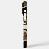Black and Brown Camouflage Personalized Case-Mate iPhoneケース (裏面 / 左)