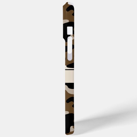 Black and Brown Camouflage Personalized Case-Mate iPhoneケース (裏面 / 左)