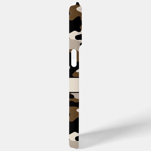 Black and Brown Camouflage Personalized Case-Mate iPhoneケース (裏面 / 右)