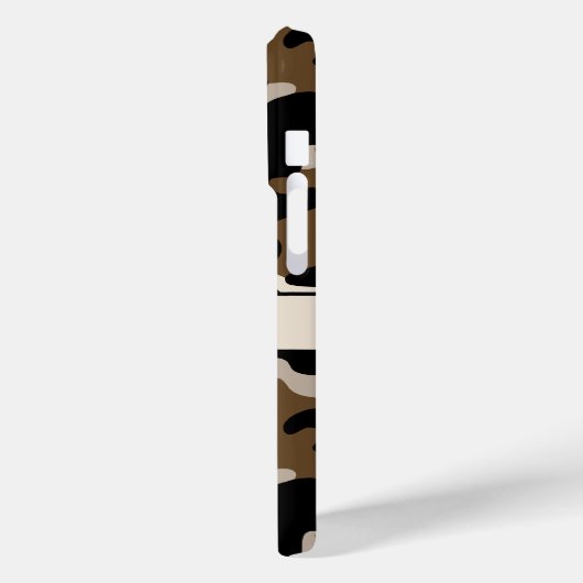 Black and Brown Camouflage Personalized Case-Mate iPhoneケース (裏面 / 左)