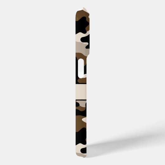 Black and Brown Camouflage Personalized Case-Mate iPhoneケース (裏面 / 右)