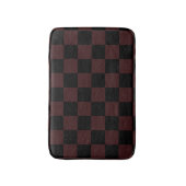 Black and Brown Checkered Bath Mat バスマット (正面縦)