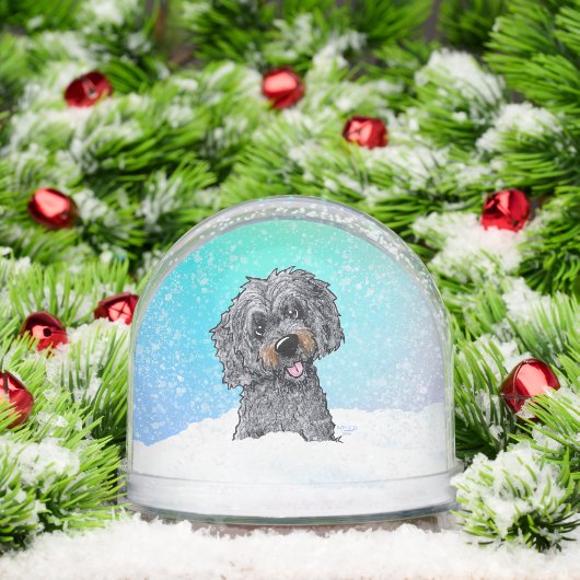 Black and Brown Goldendoodle  (クリスマス)