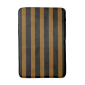 Black and Brown Stripe Bath Mat Modern Design バスマット (正面縦)