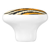 Black and Brown Tiger Stripes Pattern セラミックノブ (側面)
