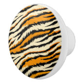 Black and Brown Tiger Stripes Pattern  セラミックノブ (右)