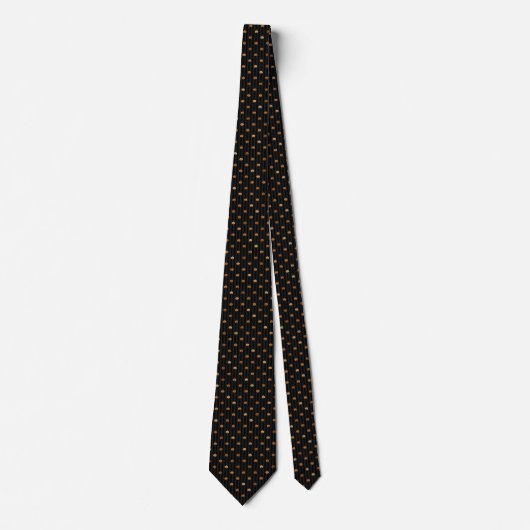 Black and Copper Halloween Neck Tie ネクタイ (正面)