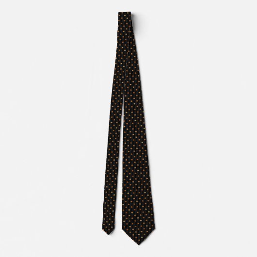 Black and Copper Halloween Neck Tie ネクタイ (裏面)