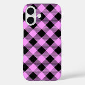 Black and Coral Checked Case-Mate iPhoneケース (裏面)