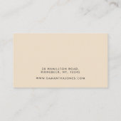 Black and Cream Retro Bold Fun 名刺 (裏面)