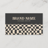 Black and Cream Retro Bold Fun 名刺 (正面)