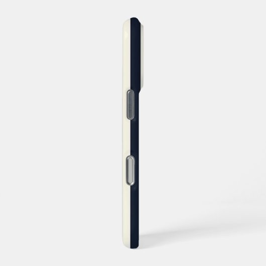 Black and Cream Striped Phone Case iPhoneケース (右側面)