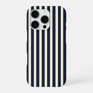 Black and Cream Striped Phone Case iPhone 16 Proケース