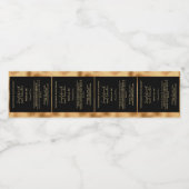 Black and Faux Gold Perfume Roller Bottle label ペットボトルラベル (シングルラベル)