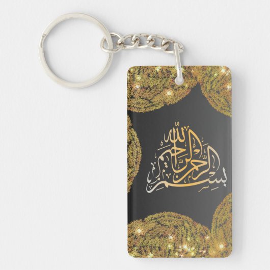 BLACK AND GOLD キーホルダー (正面)