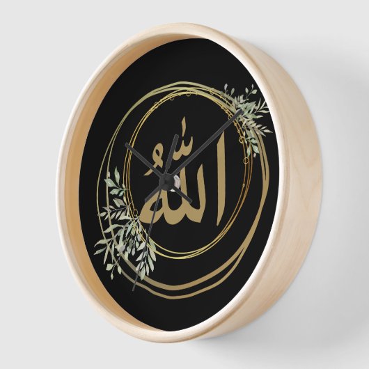 BLACK AND GOLD 壁時計 (傾斜)