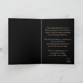 Black and Gold 30th Birthday Glam Heels カード (内部)