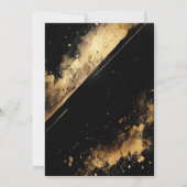 Black and Gold 60th Birthday Party 招待状 (裏面)