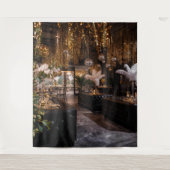 Black and Gold Art Deco Back Drop タペストリー (正面)