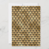 Black and Gold Art Deco Gold Bridal Shower 招待状 (裏面)