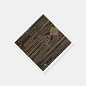 Black and Gold Art Deco Paper Napkin スタンダードカクテルナプキン (角)