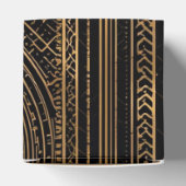 Black and Gold Art Deco Party Favor Box フェイバーボックス (上部)